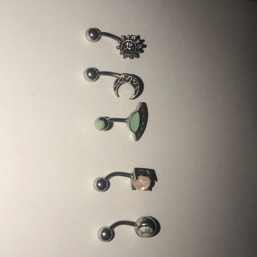 5 Belly Rings